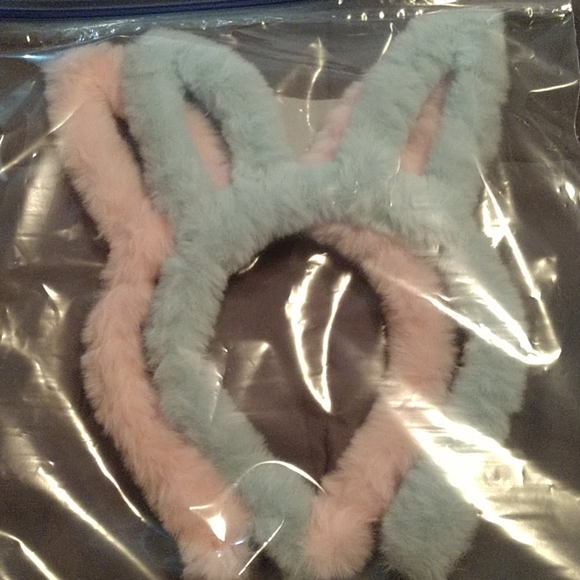 EASTER Costume Fur Bunny Ears Headband - Picture 1 of 2